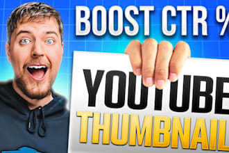 design eye catchy youtube thumbnails