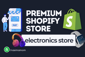build electronic or gadget shopify website ecommerce store with premium theme