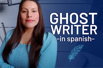 ghostwrite your fiction story in spanish