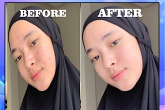 do headshot, portrait, and natural beauty retouch