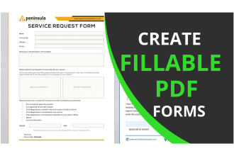 create fillable PDF forms