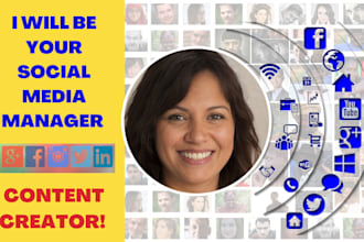 be your monthly social media manager and content creator