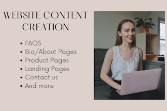 write website page content for your business
