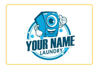 design professionally laundry logo in 24 hours