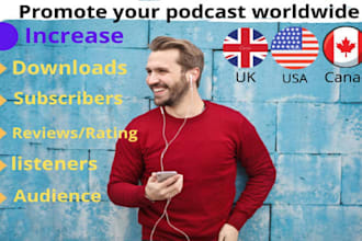 do organic podcast promotion and marketing worldwide