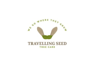 design traveling seed logo