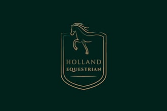design upscale horse training facility needs a classic and sophisticated logo