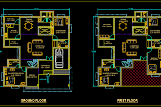 redraw floor plan in autocad, cad or dwg