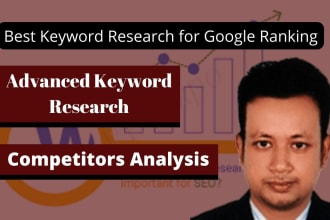 do advanced keyword research and competitors analysis