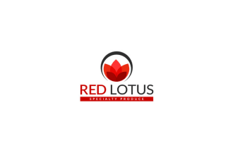 design a new red lotus  logo for red lotus specialty produce