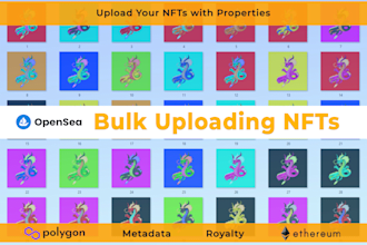bulk upload and mint nfts to opensea