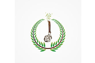 design leaf blower logo design