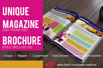 do awesome flyer brochure and magazines