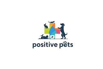 design positive pets logo