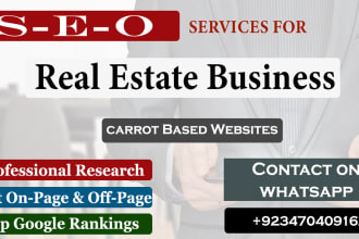do SEO for real estate investors carrot websites