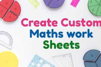 create custom math english science computer worksheets