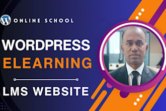 design lms wordpress website using learndash and elementor