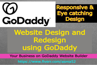 design or redesign your godaddy website