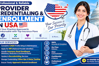 do provider credentialing and enrollment in USA