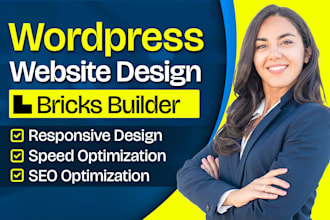 design wordpress website or landing page using bricks builder