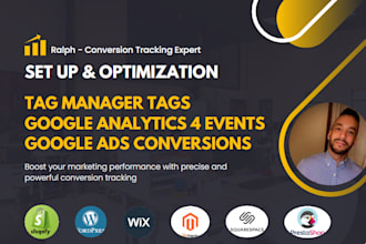 set up conversions for google platforms tag manager, ads, ga4