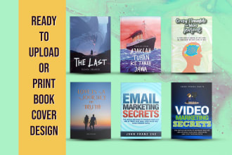 design unique book, ebook, audible cover