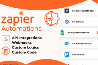 develop zapier automation and api integration