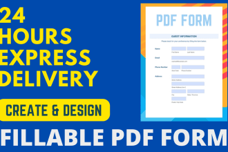 create a fillable PDF form, survey or questionnaire