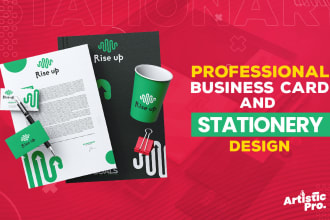 design business card, letterhead, stationery and logo