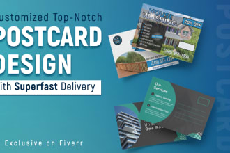 do top notch postcard or direct mail  eddm within 24 hours