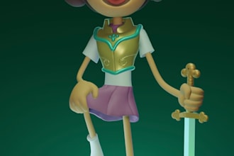 model anime or cartoon figures to 3d print