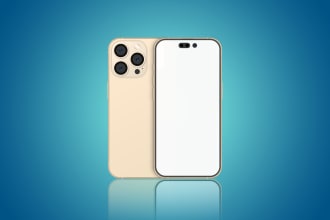 design smartphone mockup front and back view