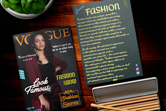 design an incredible magazine cover for you