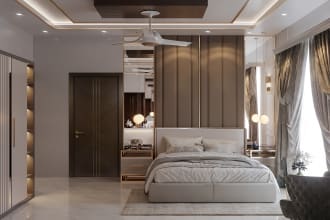 design your bedroom in 4k  360 rendering