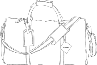 do vector line art illustrations from your photos