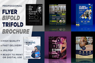 design professional sport, marketing, business, or event flyer or brochure