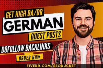 provide white hat seo service with high quality dofollow german backlinks