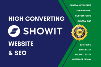 create a custom showit website