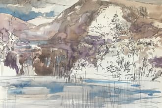 create expressive watercolour paintings