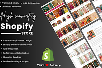 high converting shopify store or stunning design and sales growth