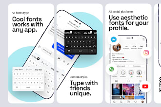 design app screenshots for app store and play store