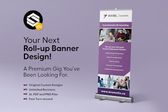 design appealing roll up banners