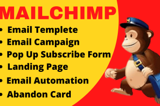 design mailchimp email template and campaign with woocommerce automation