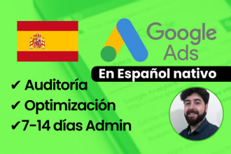 audit google ads PPC adwords in spanish and english