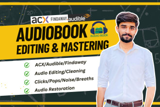 edit, clean, fix and master audio audiobooks for acx audible