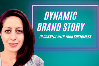 write a dynamic brand story or startup elevator pitch