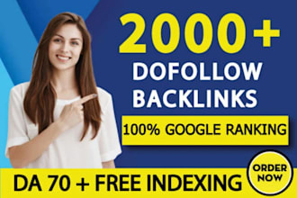 2000 high quality contextual SEO dofollow backlinks