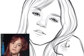 create a sketch portrait for you