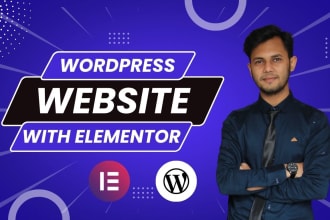 build wordpress website with elementor, page builder