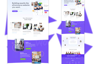 Top 5!  create a modern landing page or homepage design